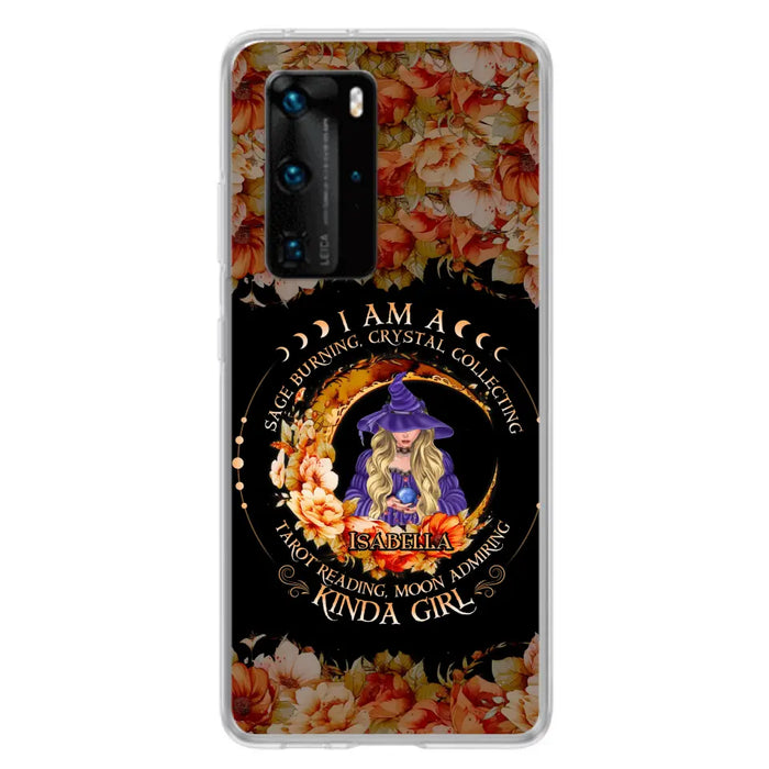 Custom Personalized Witch Phone Case - Gift Idea For Halloween - I Am A Sage Burning, Crystal Collecting, Tarot Reading, Moon Admiring Kinda Girl - Cases For Oppo/Xiaomi/Huawei