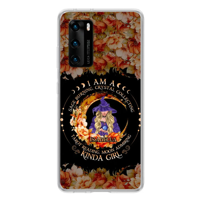 Custom Personalized Witch Phone Case - Gift Idea For Halloween - I Am A Sage Burning, Crystal Collecting, Tarot Reading, Moon Admiring Kinda Girl - Cases For Oppo/Xiaomi/Huawei