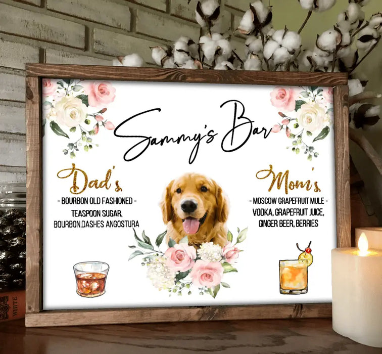 Custom Personalized Wedding Poster - Upload Photo - Wedding/Anniversary Gift for Couple/Dog Lovers