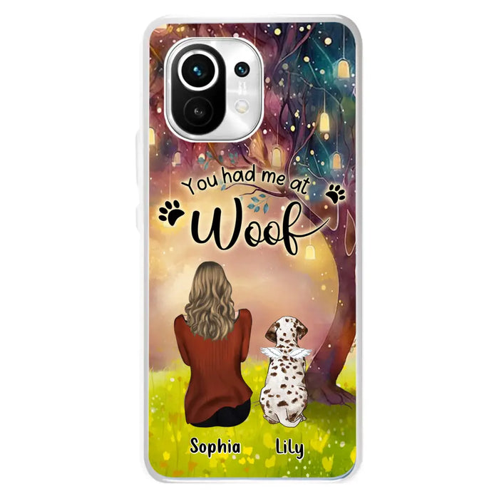 Custom Personalized Memorial Dog Mom Phone Case - Upto 3 Dogs - Memorial Gift Idea for Dog Lovers - You Had Me At Woof - Case For Xiaomi/Oppo/Huawei