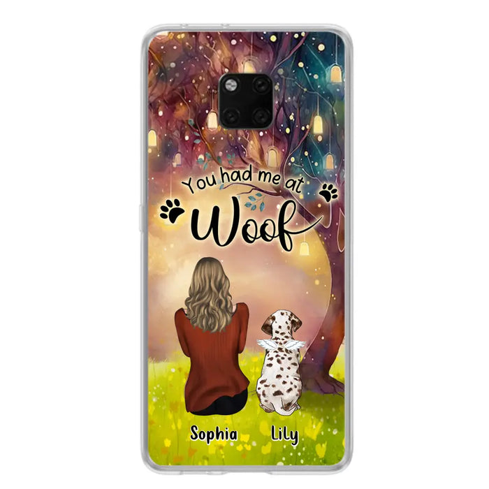 Custom Personalized Memorial Dog Mom Phone Case - Upto 3 Dogs - Memorial Gift Idea for Dog Lovers - You Had Me At Woof - Case For Xiaomi/Oppo/Huawei