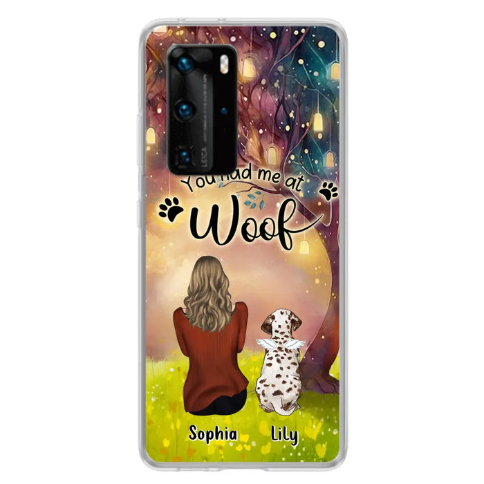 Custom Personalized Memorial Dog Mom Phone Case - Upto 3 Dogs - Memorial Gift Idea for Dog Lovers - You Had Me At Woof - Case For Xiaomi/Oppo/Huawei