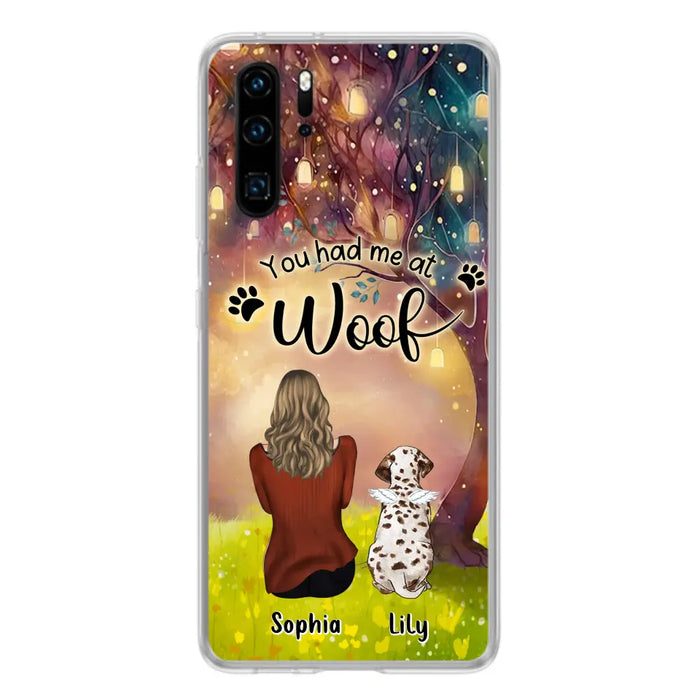 Custom Personalized Memorial Dog Mom Phone Case - Upto 3 Dogs - Memorial Gift Idea for Dog Lovers - You Had Me At Woof - Case For Xiaomi/Oppo/Huawei