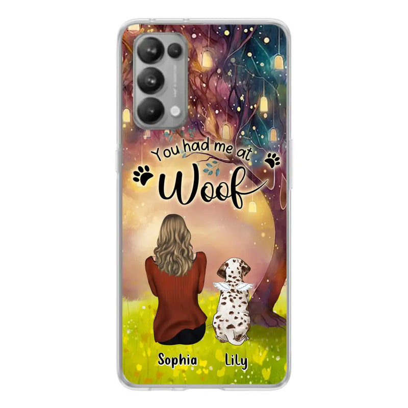 Custom Personalized Memorial Dog Mom Phone Case - Upto 3 Dogs - Memorial Gift Idea for Dog Lovers - You Had Me At Woof - Case For Xiaomi/Oppo/Huawei