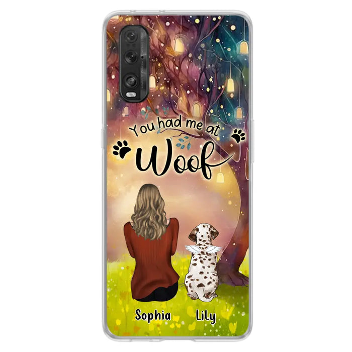 Custom Personalized Memorial Dog Mom Phone Case - Upto 3 Dogs - Memorial Gift Idea for Dog Lovers - You Had Me At Woof - Case For Xiaomi/Oppo/Huawei