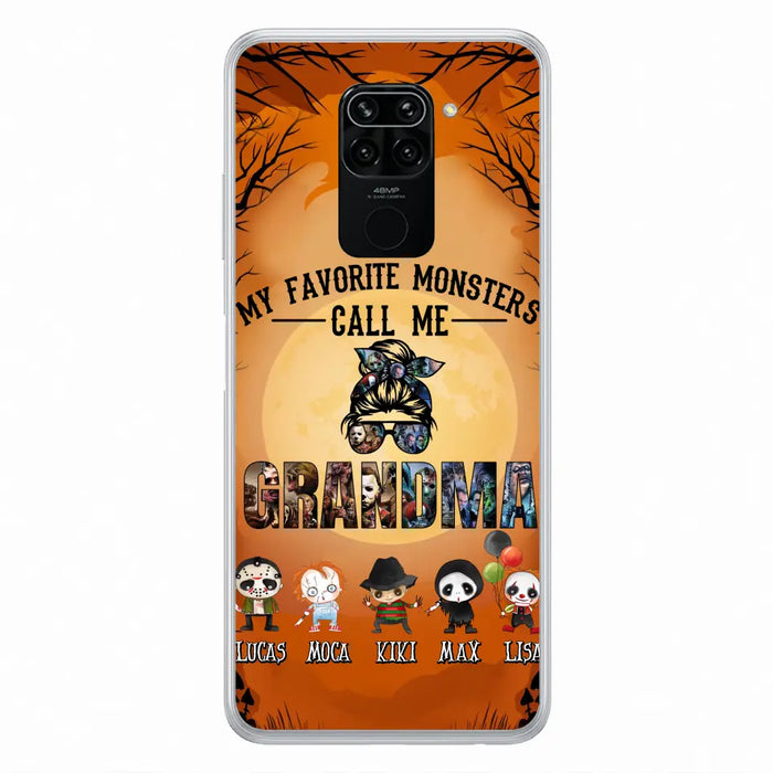 Personalized Halloween Phone Case - Halloween Gift Idea for Halloween - Upto 5 Characters - My Favorite Monsters Call Me Grandma - Case For Oppo/Xiaomi/Huawei