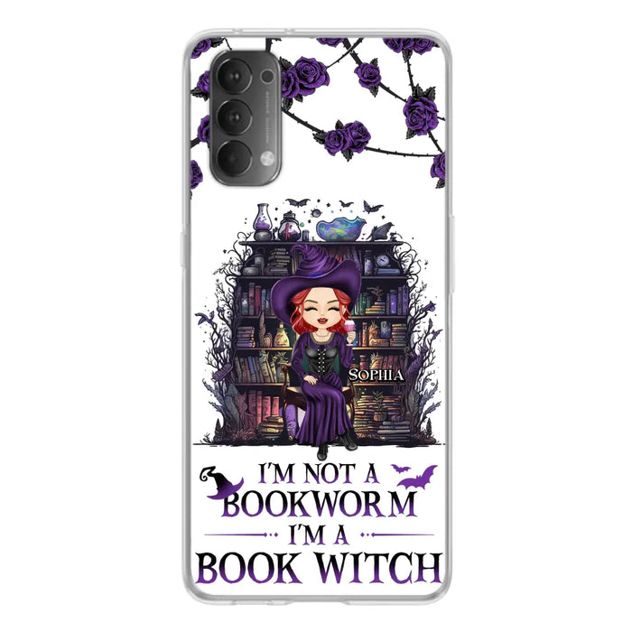 Personalized Witch Phone Case - Halloween Gift Idea For Witch Lovers/Book Lovers - I'm Not A Book Worm I'm A Book Witch - Case For Oppo/Xiaomi/Huawei