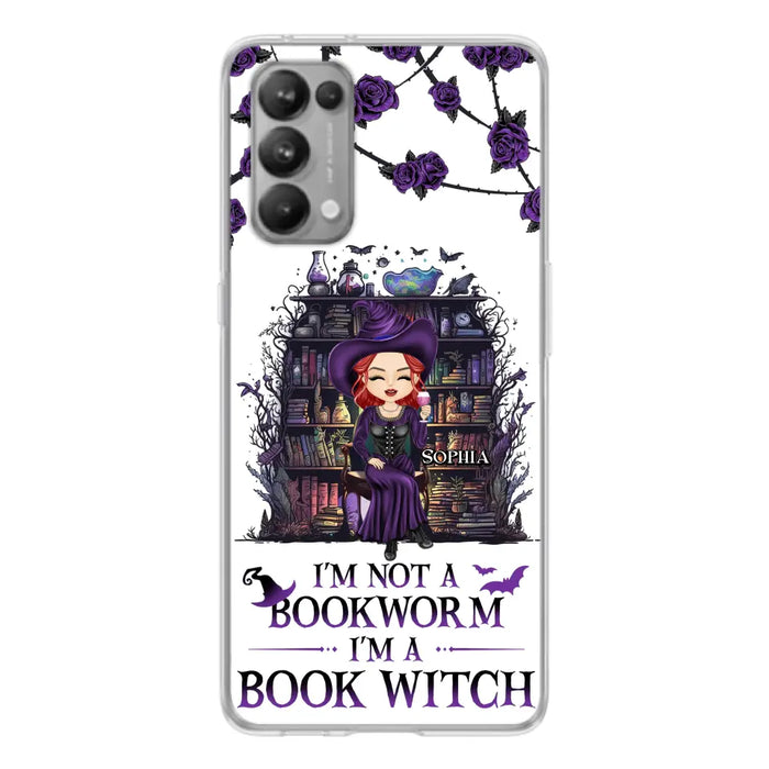 Personalized Witch Phone Case - Halloween Gift Idea For Witch Lovers/Book Lovers - I'm Not A Book Worm I'm A Book Witch - Case For Oppo/Xiaomi/Huawei