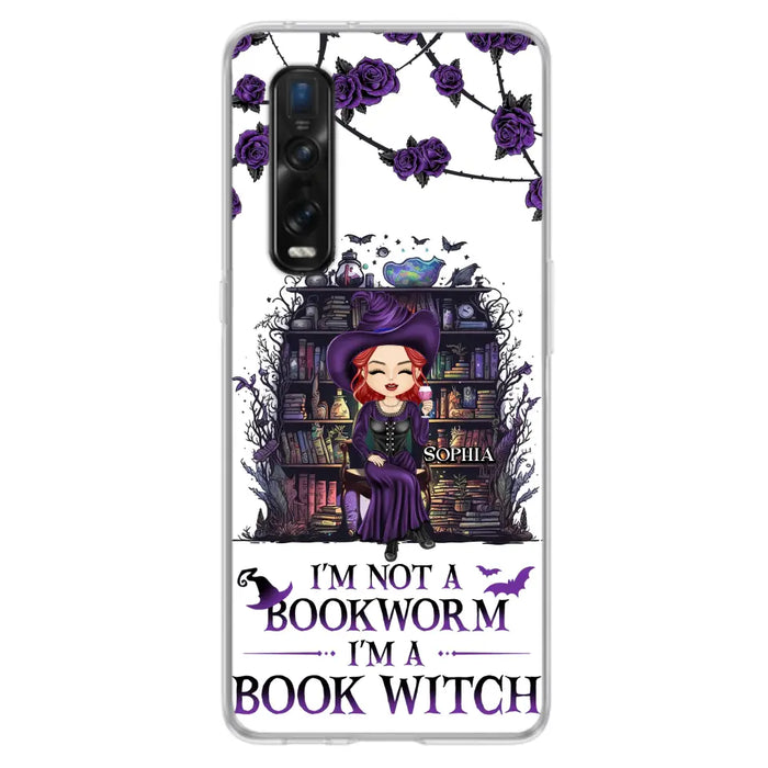 Personalized Witch Phone Case - Halloween Gift Idea For Witch Lovers/Book Lovers - I'm Not A Book Worm I'm A Book Witch - Case For Oppo/Xiaomi/Huawei