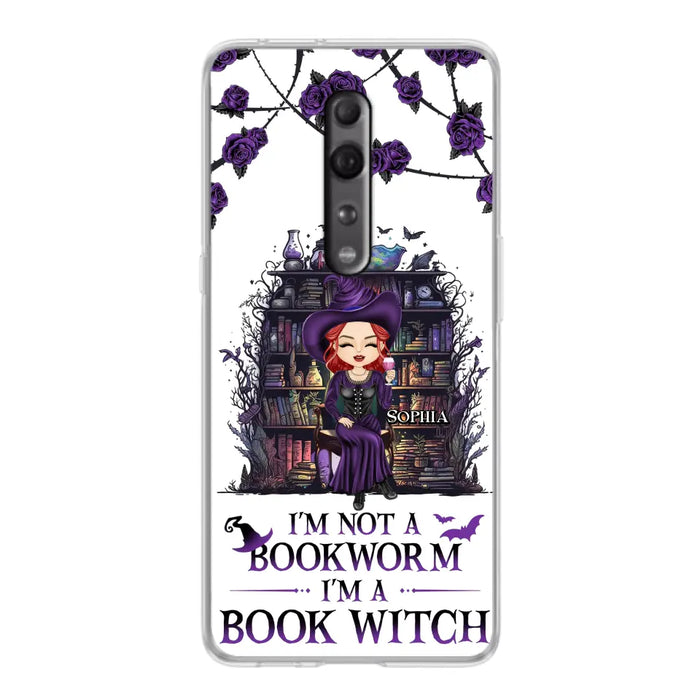 Personalized Witch Phone Case - Halloween Gift Idea For Witch Lovers/Book Lovers - I'm Not A Book Worm I'm A Book Witch - Case For Oppo/Xiaomi/Huawei