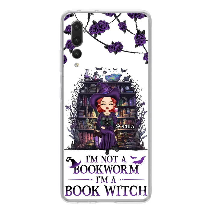 Personalized Witch Phone Case - Halloween Gift Idea For Witch Lovers/Book Lovers - I'm Not A Book Worm I'm A Book Witch - Case For Oppo/Xiaomi/Huawei