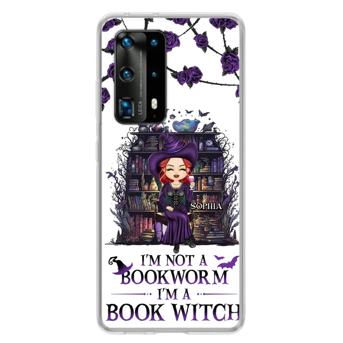 Personalized Witch Phone Case - Halloween Gift Idea For Witch Lovers/Book Lovers - I'm Not A Book Worm I'm A Book Witch - Case For Oppo/Xiaomi/Huawei