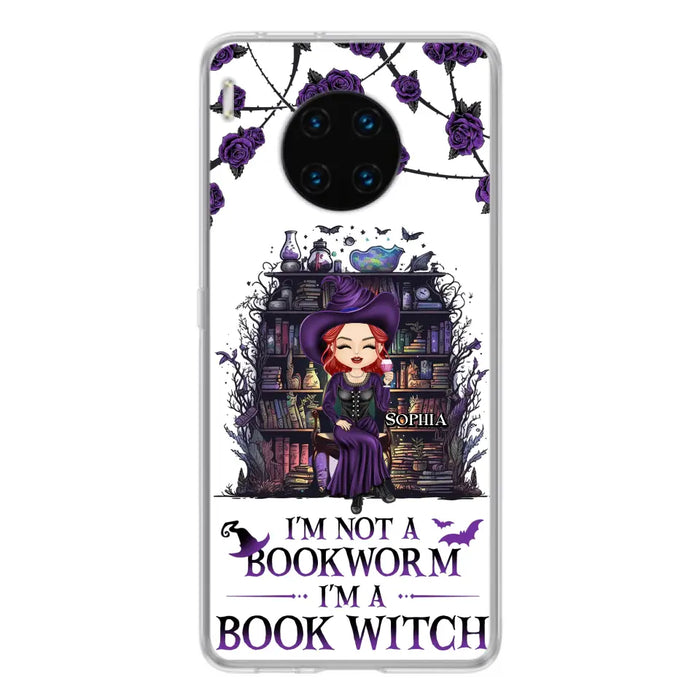 Personalized Witch Phone Case - Halloween Gift Idea For Witch Lovers/Book Lovers - I'm Not A Book Worm I'm A Book Witch - Case For Oppo/Xiaomi/Huawei