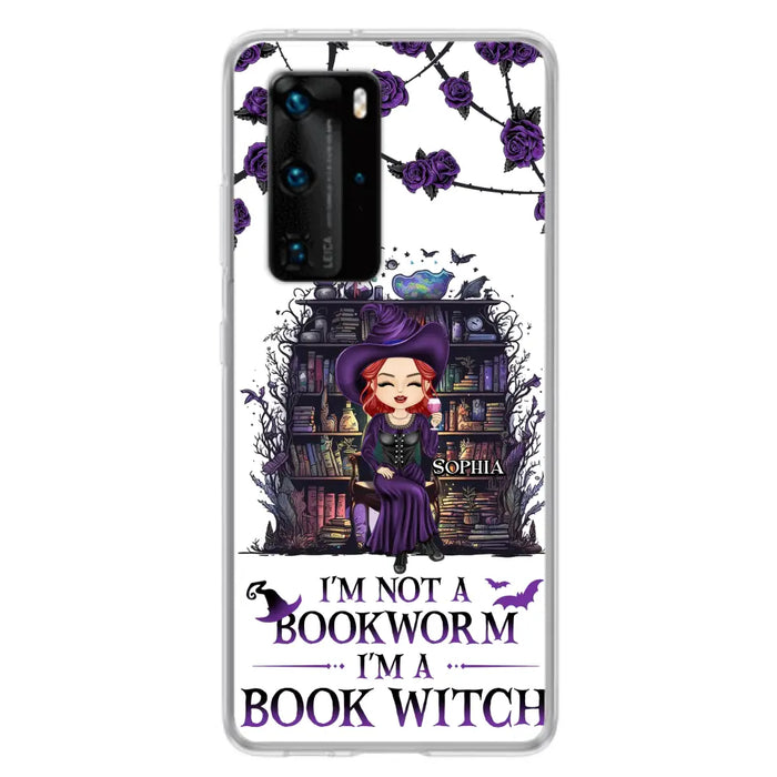 Personalized Witch Phone Case - Halloween Gift Idea For Witch Lovers/Book Lovers - I'm Not A Book Worm I'm A Book Witch - Case For Oppo/Xiaomi/Huawei