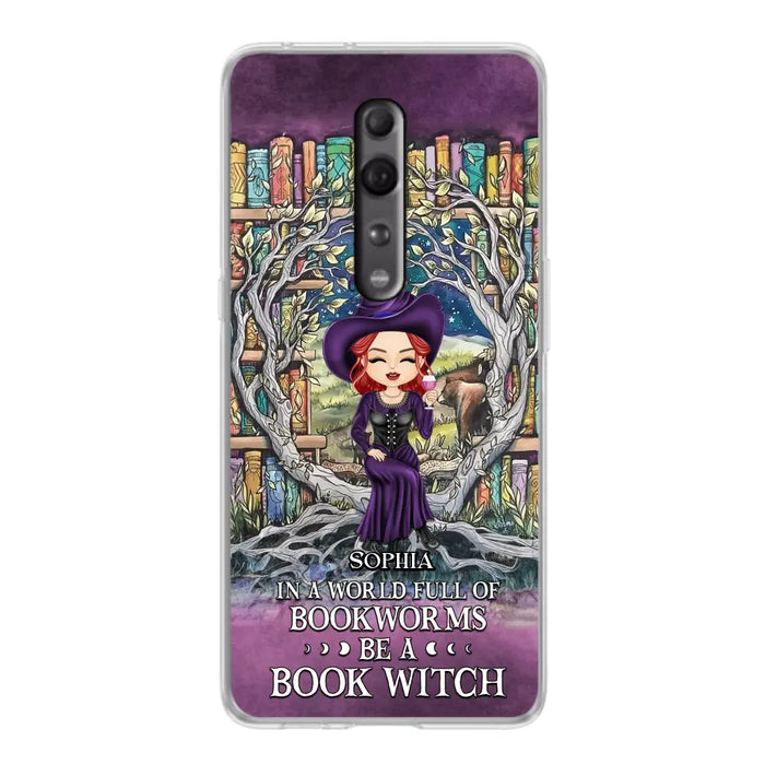 Personalized Witch Phone Case - Halloween Gift Idea For Witch Lovers/Book Lovers - In A World Full Of Bookworms Be A Book Witch - Case For Oppo/Xiaomi/Huawei