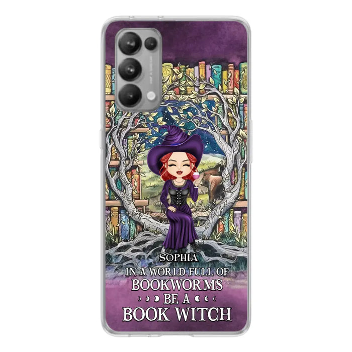 Personalized Witch Phone Case - Halloween Gift Idea For Witch Lovers/Book Lovers - In A World Full Of Bookworms Be A Book Witch - Case For Oppo/Xiaomi/Huawei