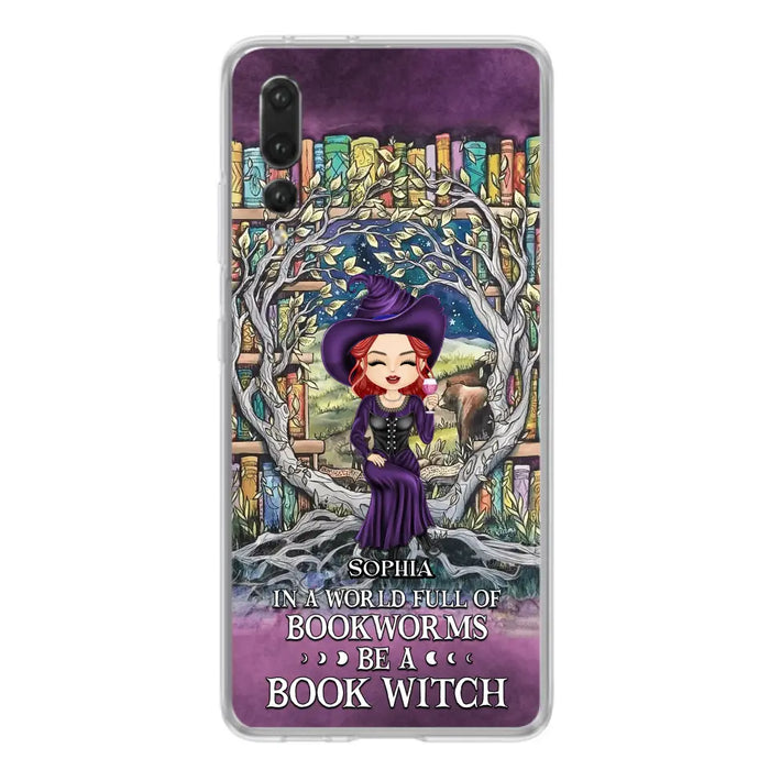 Personalized Witch Phone Case - Halloween Gift Idea For Witch Lovers/Book Lovers - In A World Full Of Bookworms Be A Book Witch - Case For Oppo/Xiaomi/Huawei