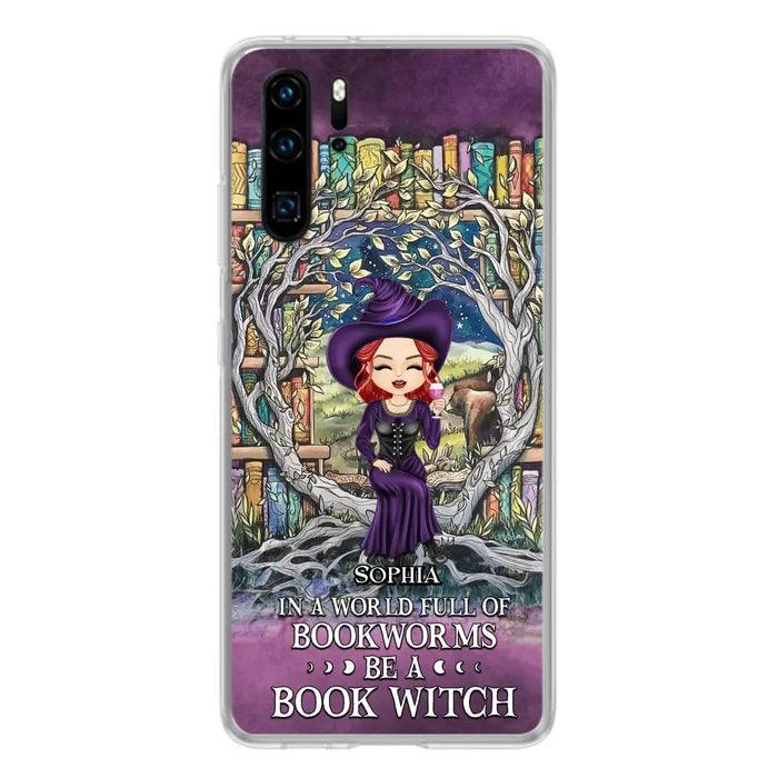 Personalized Witch Phone Case - Halloween Gift Idea For Witch Lovers/Book Lovers - In A World Full Of Bookworms Be A Book Witch - Case For Oppo/Xiaomi/Huawei