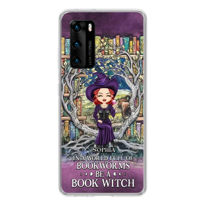 Personalized Witch Phone Case - Halloween Gift Idea For Witch Lovers/Book Lovers - In A World Full Of Bookworms Be A Book Witch - Case For Oppo/Xiaomi/Huawei