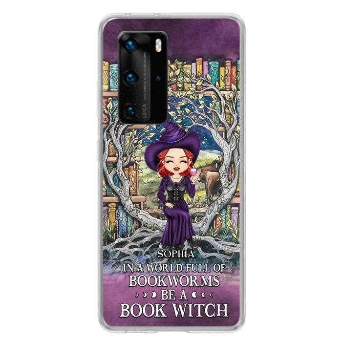 Personalized Witch Phone Case - Halloween Gift Idea For Witch Lovers/Book Lovers - In A World Full Of Bookworms Be A Book Witch - Case For Oppo/Xiaomi/Huawei