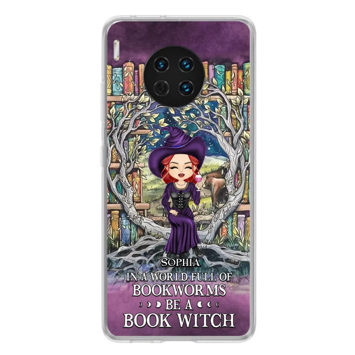 Personalized Witch Phone Case - Halloween Gift Idea For Witch Lovers/Book Lovers - In A World Full Of Bookworms Be A Book Witch - Case For Oppo/Xiaomi/Huawei