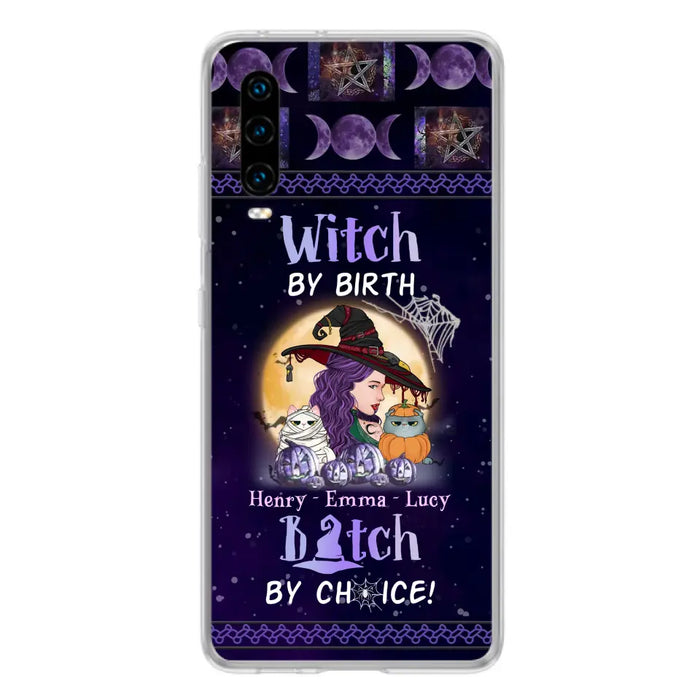 Personalized Witch Mom Phone Case - Gift Idea For Halloween/Witch/Pet Lovers - Witch By Birth Bitch By Choice - Case For Oppo/Xiaomi/Huawei