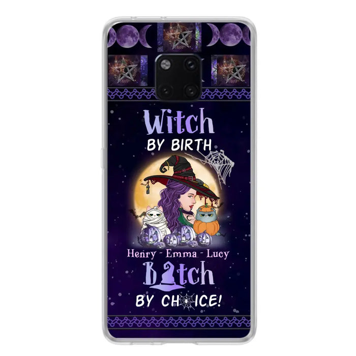 Personalized Witch Mom Phone Case - Gift Idea For Halloween/Witch/Pet Lovers - Witch By Birth Bitch By Choice - Case For Oppo/Xiaomi/Huawei