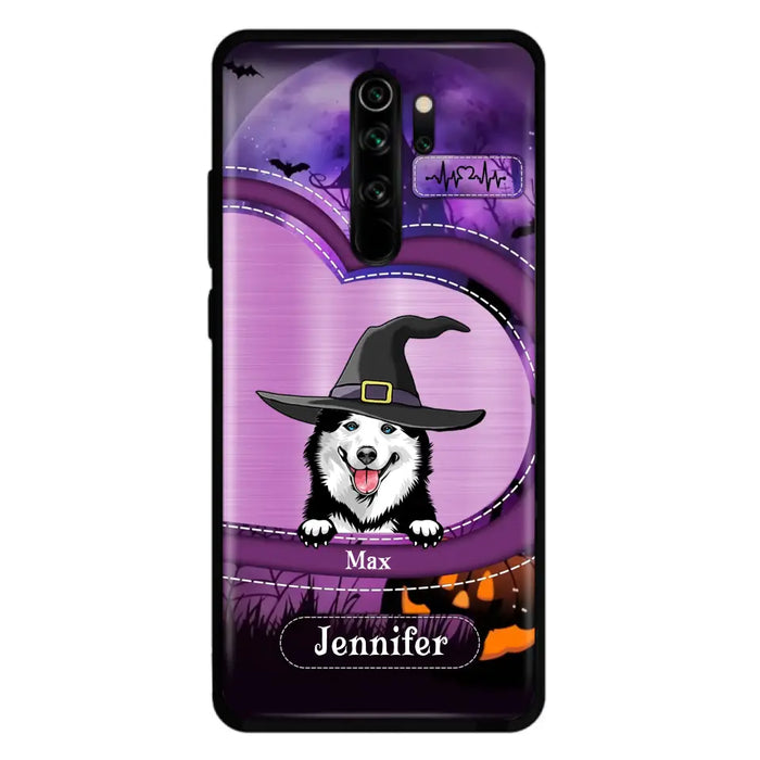 Custom Personalized Dog Halloween Phone Case - Gift Idea For Dog Lover/ Halloween - Upto 3 Dogs - Case For Xiaomi/ Oppo/ Huawei