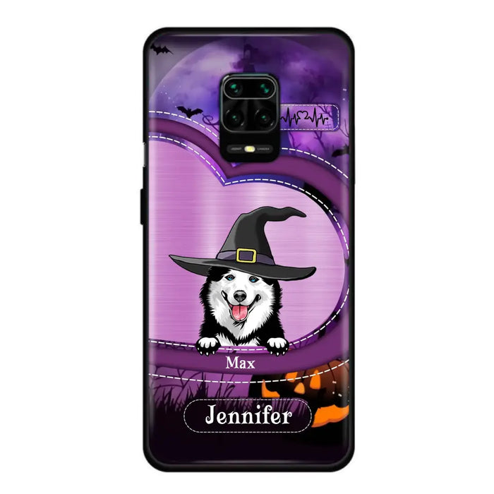 Custom Personalized Dog Halloween Phone Case - Gift Idea For Dog Lover/ Halloween - Upto 3 Dogs - Case For Xiaomi/ Oppo/ Huawei