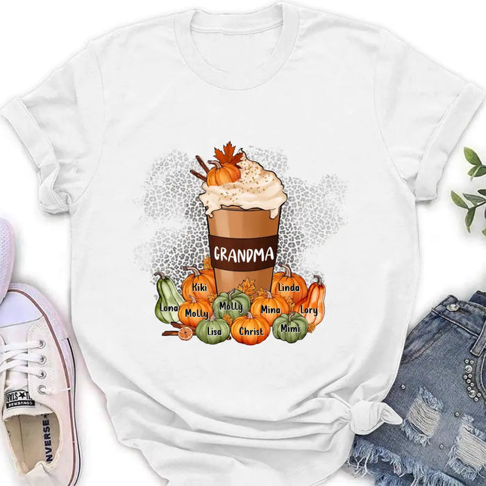 Personalized Grandma Mom Shirt/Hoodie - Gift Idea for Grandma/Halloween - Upto 10 Children