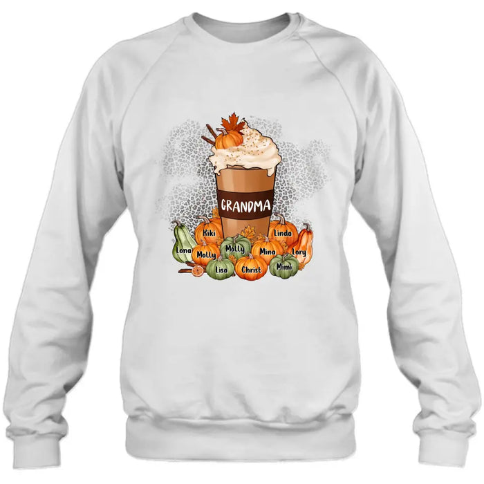 Personalized Grandma Mom Shirt/Hoodie - Gift Idea for Grandma/Halloween - Upto 10 Children