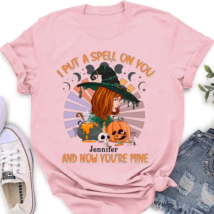 Personalized Halloween Witch Shirt/ Hoodie - Gift Idea For Halloween - I Put A Smell On You And Now You're Mine