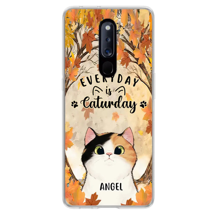 Custom Personalized Cat Phone Case For Oppo/Xiaomi/Huawei - Gift Idea For Cat Lover - Up to 6 Cats - Everyday Is Caturday