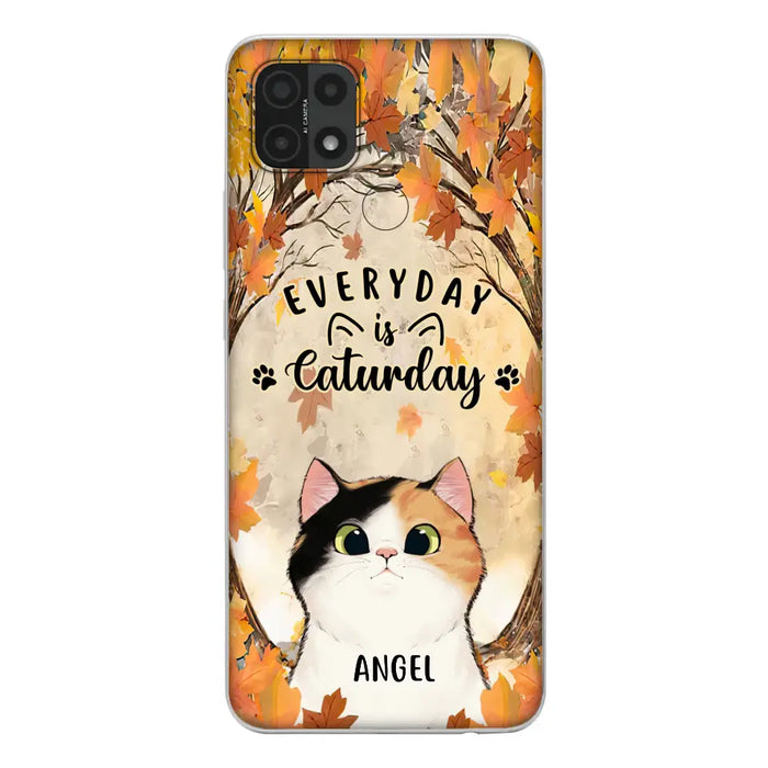 Custom Personalized Cat Phone Case For Oppo/Xiaomi/Huawei - Gift Idea For Cat Lover - Up to 6 Cats - Everyday Is Caturday