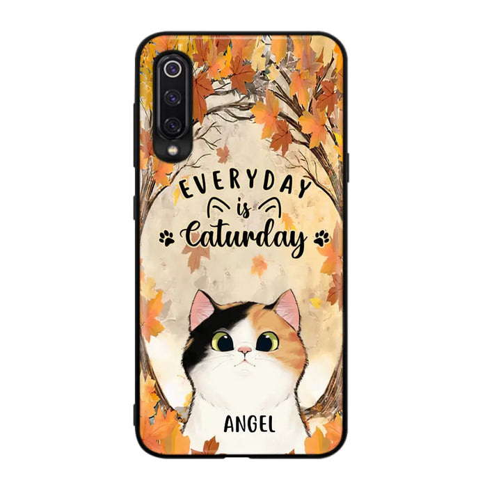 Custom Personalized Cat Phone Case For Oppo/Xiaomi/Huawei - Gift Idea For Cat Lover - Up to 6 Cats - Everyday Is Caturday