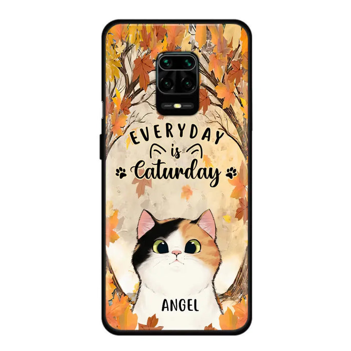 Custom Personalized Cat Phone Case For Oppo/Xiaomi/Huawei - Gift Idea For Cat Lover - Up to 6 Cats - Everyday Is Caturday