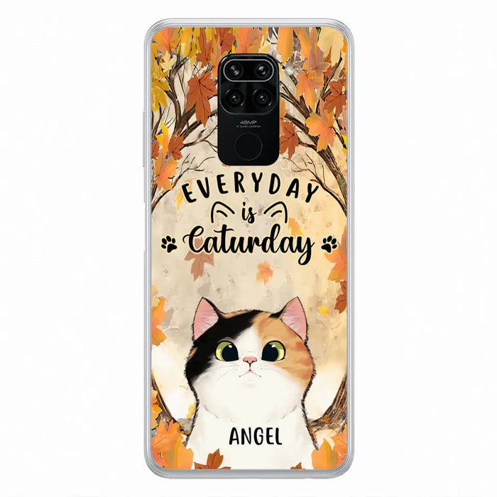 Custom Personalized Cat Phone Case For Oppo/Xiaomi/Huawei - Gift Idea For Cat Lover - Up to 6 Cats - Everyday Is Caturday