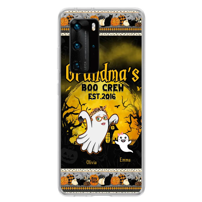 Custom Personalized Grandma Phone Case - Halloween Gift For Grandma - Upto 7 Kids - Grandma's Boo Crew - Case For Xiaomi/ Oppo/ Huawei