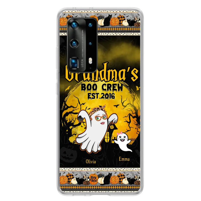 Personalized Grandma Phone Case - Halloween Gift For Grandma - Up to 7 Kids - Grandma's Boo Crew - Case For Xiaomi/ Oppo/ Huawei