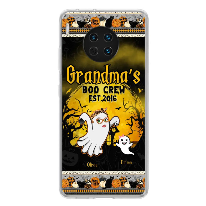 Custom Personalized Grandma Phone Case - Halloween Gift For Grandma - Upto 7 Kids - Grandma's Boo Crew - Case For Xiaomi/ Oppo/ Huawei