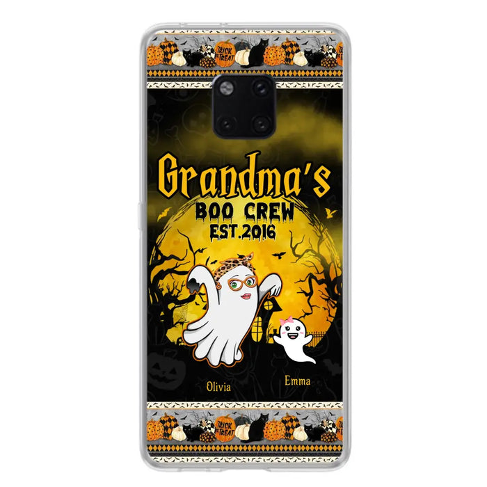 Custom Personalized Grandma Phone Case - Halloween Gift For Grandma - Upto 7 Kids - Grandma's Boo Crew - Case For Xiaomi/ Oppo/ Huawei