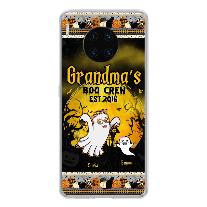 Custom Personalized Grandma Phone Case - Halloween Gift For Grandma - Upto 7 Kids - Grandma's Boo Crew - Case For Xiaomi/ Oppo/ Huawei