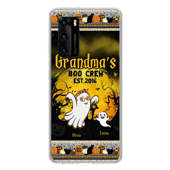 Custom Personalized Grandma Phone Case - Halloween Gift For Grandma - Upto 7 Kids - Grandma's Boo Crew - Case For Xiaomi/ Oppo/ Huawei