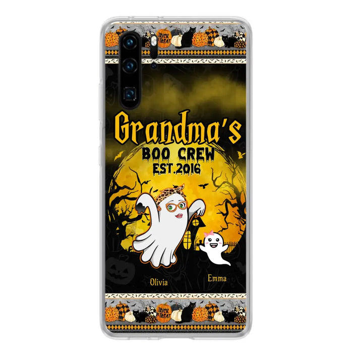 Custom Personalized Grandma Phone Case - Halloween Gift For Grandma - Upto 7 Kids - Grandma's Boo Crew - Case For Xiaomi/ Oppo/ Huawei