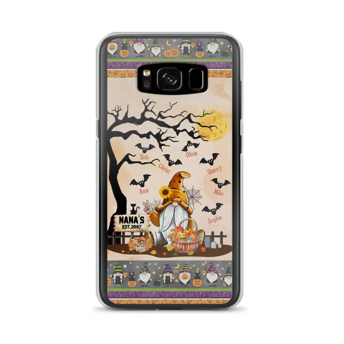 Custom Personalized Boo Grandma Phone Case - Halloween Gift For Grandma - Upto 7 Kids - Case For iPhone/ Samsung