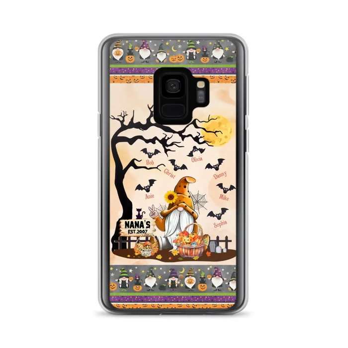 Custom Personalized Boo Grandma Phone Case - Halloween Gift For Grandma - Upto 7 Kids - Case For iPhone/ Samsung