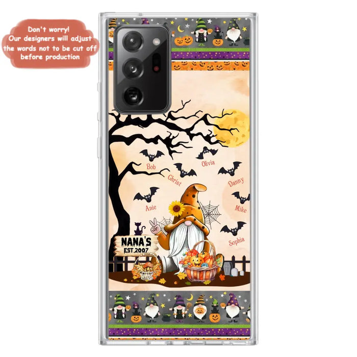 Custom Personalized Boo Grandma Phone Case - Halloween Gift For Grandma - Upto 7 Kids - Case For iPhone/ Samsung