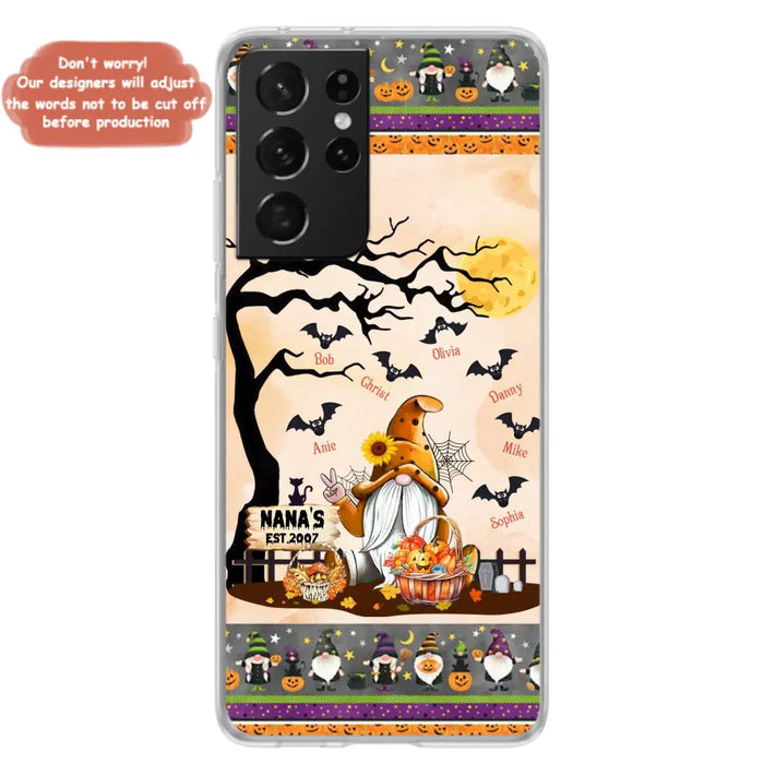 Custom Personalized Boo Grandma Phone Case - Halloween Gift For Grandma - Upto 7 Kids - Case For iPhone/ Samsung