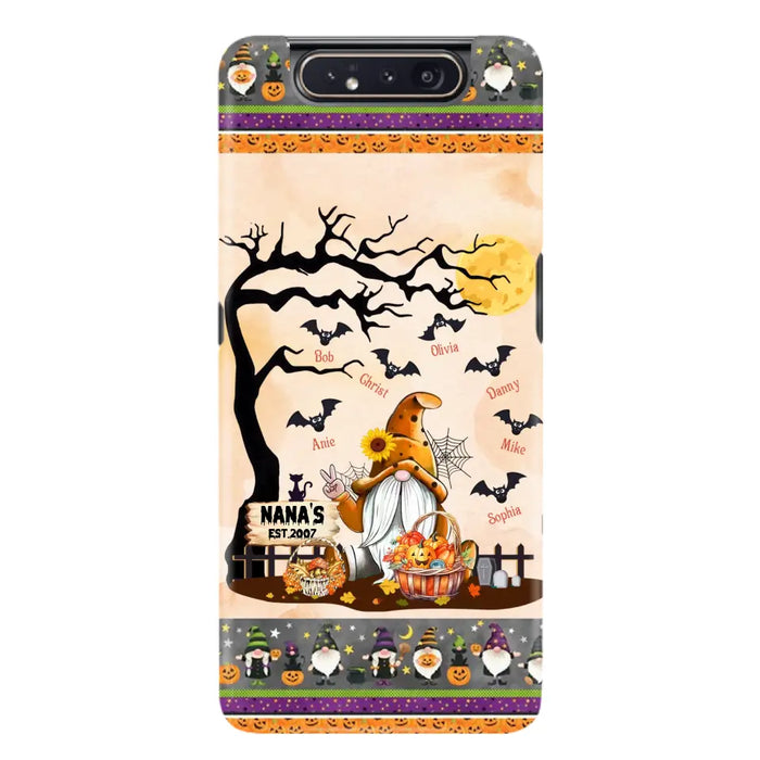 Custom Personalized Boo Grandma Phone Case - Halloween Gift For Grandma - Upto 7 Kids - Case For iPhone/ Samsung