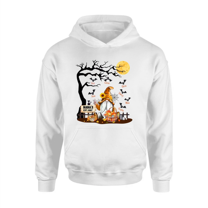 Custom Personalized Boo Grandma Shirt/Hoodie - Halloween Gift For Grandma/ Mom - Upto 7 Kids